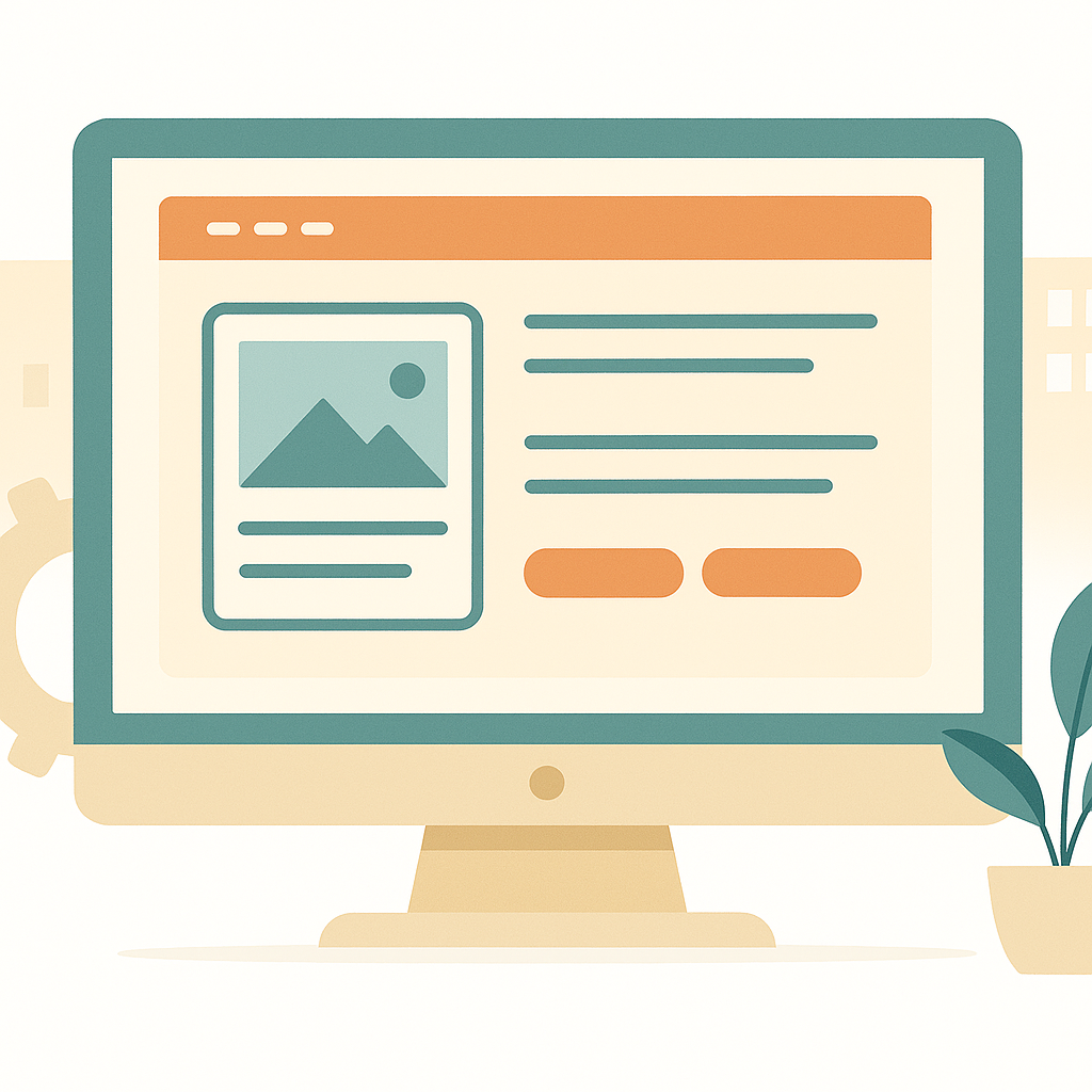 Website development illustration